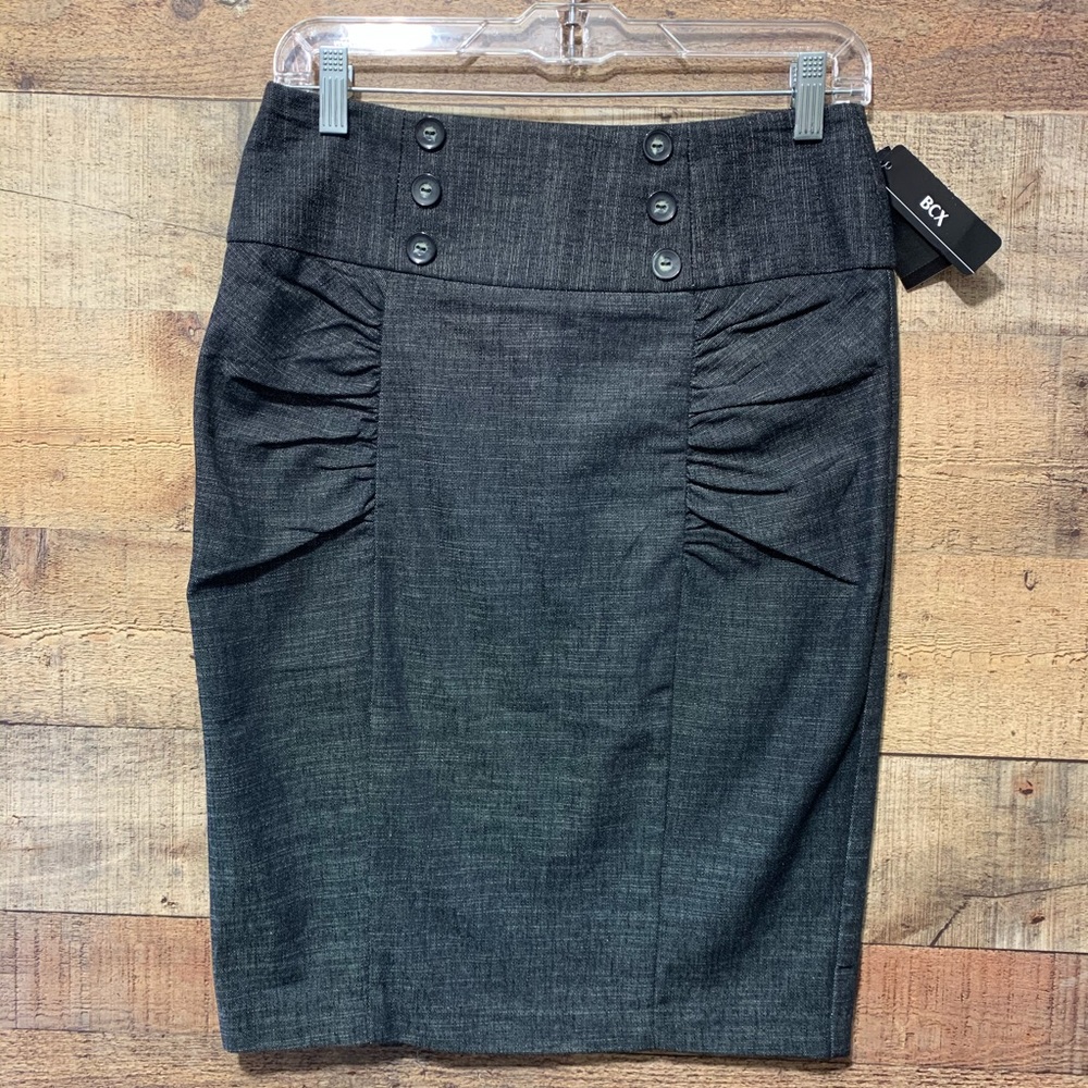 NEW BCX Black Pencil Skirt Size 7